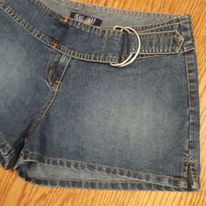 ANGELS ♡ Sweet Cute 'n Sexy Vintage Denim Pull Belted Blue Jean Hipster Shorts 3